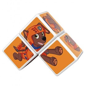Geomag- MAGICUBE Paw Patrol Jouets, Représentant Marcus, Ruben et Zuma de la Pat Patrouille, MAW01000, Multicolore, 3 Cubess
