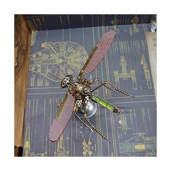 Novaray Puzzle 3D en métal Steampunk, 315 pièces insecte mécanique punk moustique modèle kit de construction DIY métal modèle