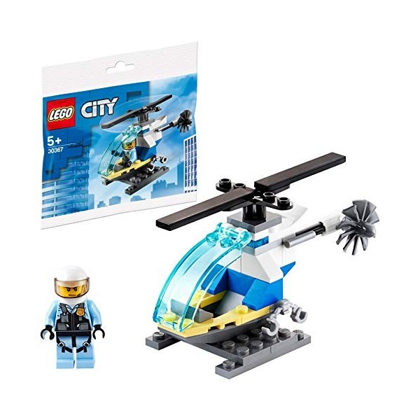 LEGO City Minifigure Polybag - Police Helicopter with Pilot and Stand 30367