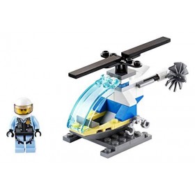 LEGO City Minifigure Polybag - Police Helicopter with Pilot and Stand 30367