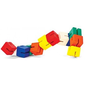 Tobar- Blocs de Verrouillage et de Torsion en Bois, 08526, Coloris Assortis, 1 pièce