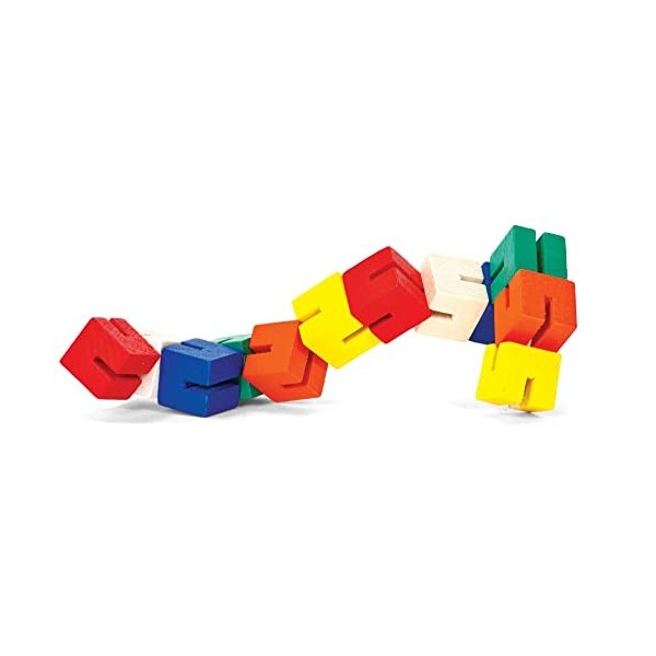 Tobar- Blocs de Verrouillage et de Torsion en Bois, 08526, Coloris Assortis, 1 pièce