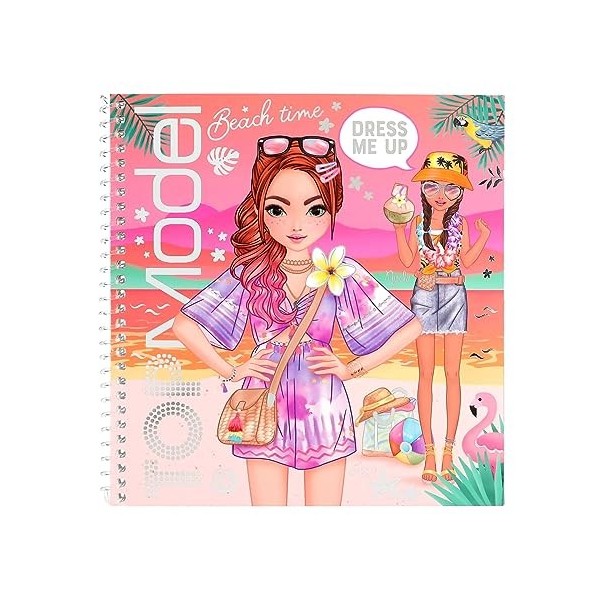 Livre D'autocollants TOPModel Dress Me Up Kitty – 24 Pages De Chats à Colorier Et Décorer Avec 11 Feuilles D'autocollants