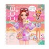 Depesche 12721 TOPModel Holiday-Livre Dress Me Up avec 24 Pages pour créer des Tenues Chics, Cahier de coloriage avec 11 Feui