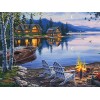 4000 Pièces Puzzle en Bois DIY Landscape painting,4000 Puzzle 3D Abstrait Collection de Jeux de Famille le fini mesure 147 x 