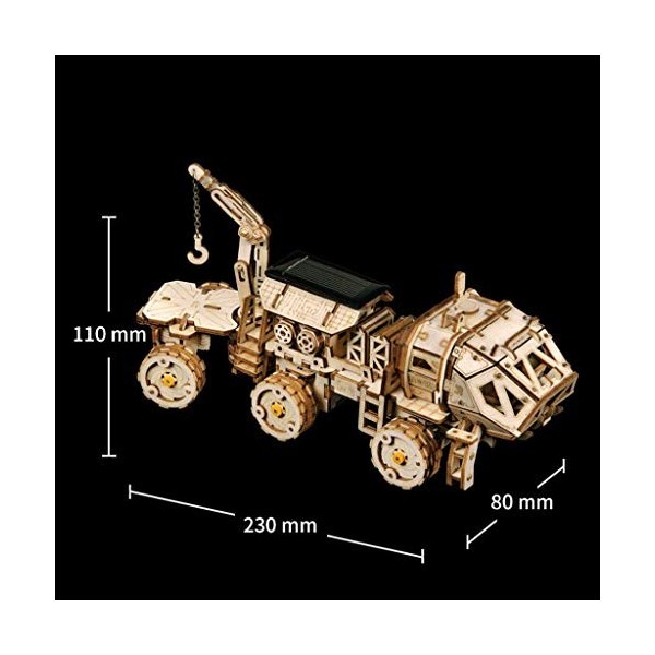 ROKR Puzzle en bois 3D pour adultes - Modèle chasse spatiale