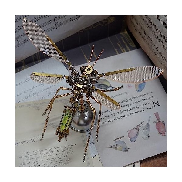 SUNDARE Puzzle 3D Insect en Métal, DIY Guêpe Biochimique Mécanique Maquette Assembler des Jouets, 3D Métal Modèle Kits Puzzle