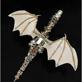 Puzzle 3D en Bois pour Adultes Dragon Volant Kit de modèle de Puzzle 3D pour Adultes et Adolescents Puzzle en métal Ornements