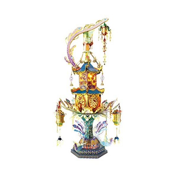 SOBOUR Assemblé Casse-tête Puzzle Jeu Challeneg Puzzles 3D pour Adultes Puzzle en métal 3D avec lumière Jeu de Puzzle extrême