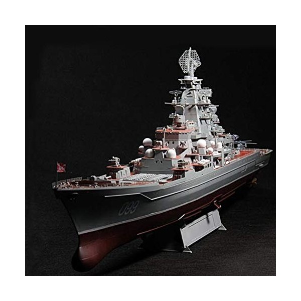 XNfan Modèle de Puzzle assemblé de Bricolage 3D, 1/700 Échelle Pierre The Great Battleship Cruiser Battleship modèle pour Adu