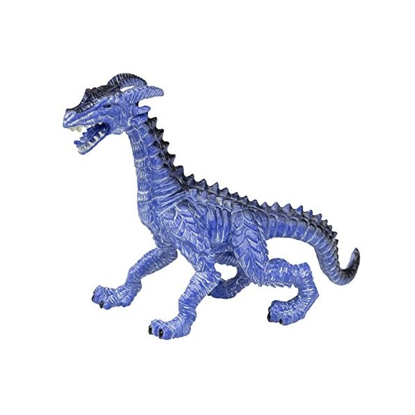 Idena 40090 - Jeu de figurines avec 4 dragons, en plastique, dune hauteur denviron 16 cm chacun, amusant pour la baignoire,