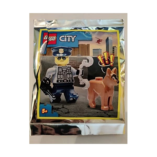 LEGO City Police Officer with Dog 952109 Lot de figurines en aluminium