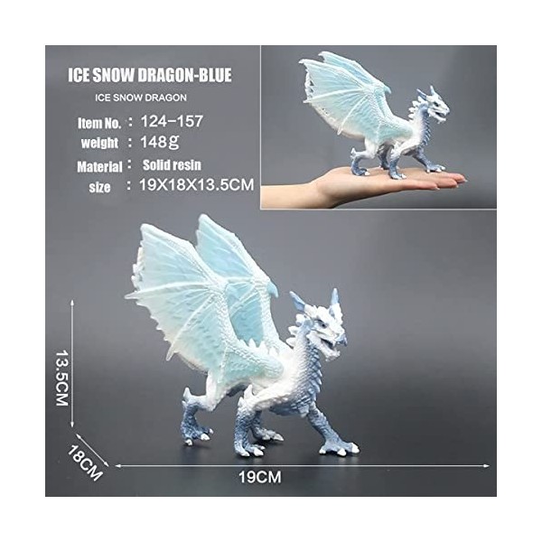 Doyomtoy Dragon de neige glacée - Jouet pour enfants - Cadeau danniversaire pour enfants