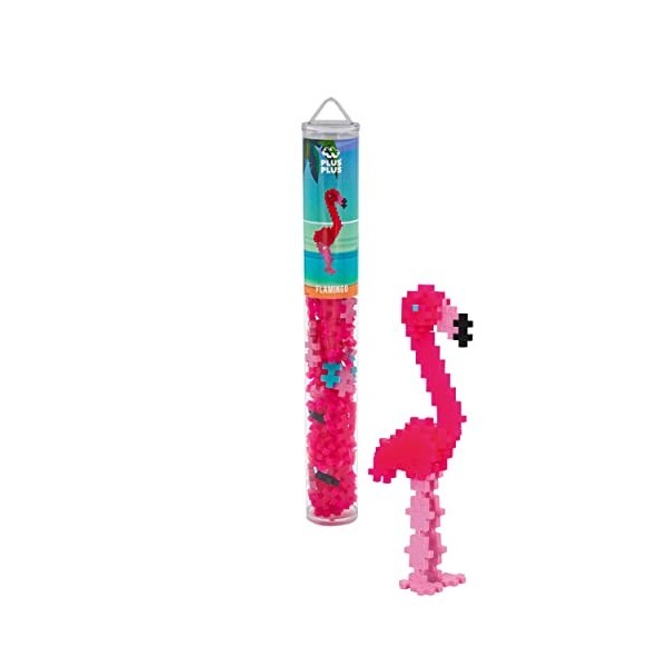 PLUS PLUS Plus PLUS-PP4242 Tube Flamant Rose-PP4242, PP4242, Rose