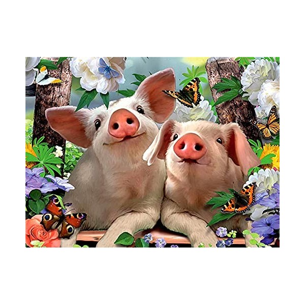 GBPR Puzzle Adulte 3000 Pièces Puzzle 3D Cochon Puzzle Classique Puzzle Adulte et Enfant Jeu de Pose coloré Jeu dadresse pou