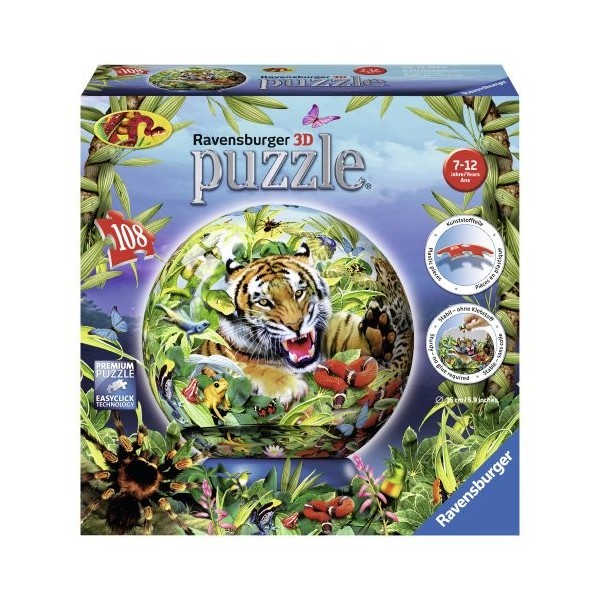 Ravensburger - 12224 - Puzzle 3D dans La Jungle - 108 Pièces