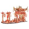 SOBOUR Assemblé Puzzle de Construction de Style Chinois Puzzle de Noël Puzzles 3D pour Adultes Puzzle en métal 3D Cadeaux de 