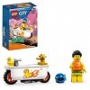 LEGO 60333 City Stuntz La Moto de Cascade Baignoire, Jouet avec Minifigurines de Cascadeurs, Idée Cadeau pour Garçons et Fill