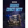 ROKR Puzzles 3D en bois pour adultes - Kit de construction de modélisme en marbre LGA01 Marble Night City 