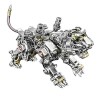 MameG Puzzle 3D en Metal Mécanique Smilodon Maquette avec Outils, 650 Pièces DIY Steampunk Tigre 3D Metal Model Kit Métalliqu