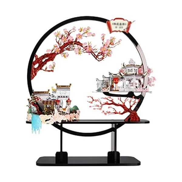 Puzzle 3D Creative 3D Puzzles Adulte Puzzle en Métal Jigsaw Puzzle À La Main Table Cadeau Chinois Architectural Exquis Appare