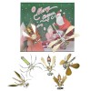 Lumitex Puzzle 3D en métal - Insectes de Noël - Lot de 7 - Montage - Insectes de Noël - Kit de modélisation créatif - Calendr