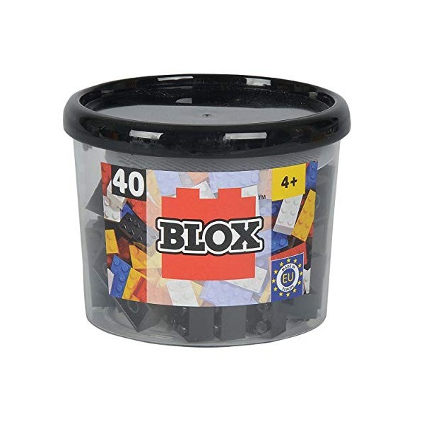 Simba - 104118895 - Ensemble de Blocs de Construction - Blox 8 - 40 Pièces - Noir