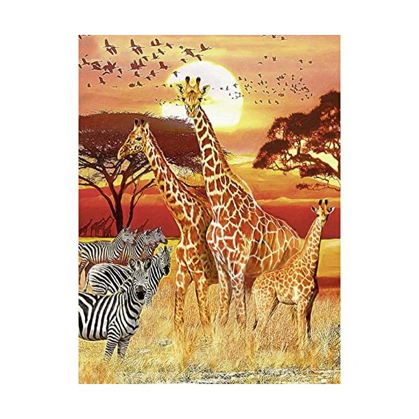 Puzzle 4000 Pièces giraffe,4000 3D Puzzle Coloré Idéaux pour Détente, Méditation, Loisirs le fini mesure 147 x 105 cm une foi