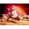 Puzzle Bois Adulte Tea set,5000 Matériaux Recyclés de Haute Qualité et Impression de Haute Définition Puzzle 3D Décor À La Ma