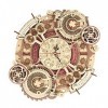 ROKR Puzzle 3D en Bois Horloge Modèle 30,5 cm - DIY 168 Pièces Modélisme Mécanique Kit Jouet Décoration de la Maison Cadeaux 