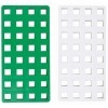 PLUS PLUS - 2 Bases de construction BIG blanche et verte - PP3287