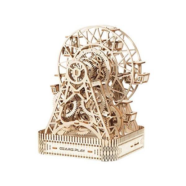 Leic 3D en Bois Grande Roue modèle 430 pièces 3D mécanique Assemblage Manuel Puzzle modèle découpe Laser Jouet créatif Cadeau