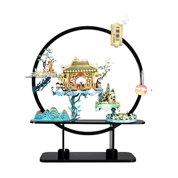 Creative 3D Puzzles Adulte Puzzle en Métal Jigsaw Puzzle À La Main Table Cadeau Chinois Architectural Exquis Apparence Modèle