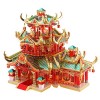 SOBOUR Assemblé Puzzle de Construction de Style Ancien Chinois Puzzles pour Adultes 3D Puzzle en métal Puzzle boîte Casse-têt