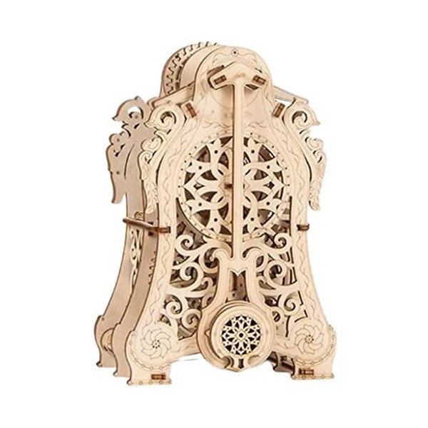 SOBOUR Assemblé Puzzle créatif Puzzles en Bois 3D Casse-tête Puzzles Horloge mécanique décor modèle Kits élégant Outlook Cham