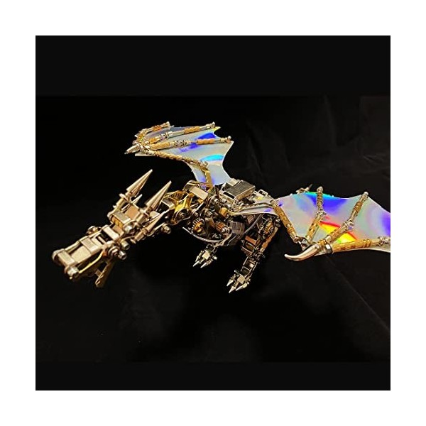 Novaray Puzzle 3D en métal, 600 pièces - Mécanique 3D - Dragon - Montage en métal - Modèle animal créatif tendance - Cadeau p