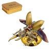 Spicyfy Puzzle 3D en métal insecte, 2 heures, scarabée herculéen, à monter soi-même, Mecrob 3D, modèle steampunk, kit de cons