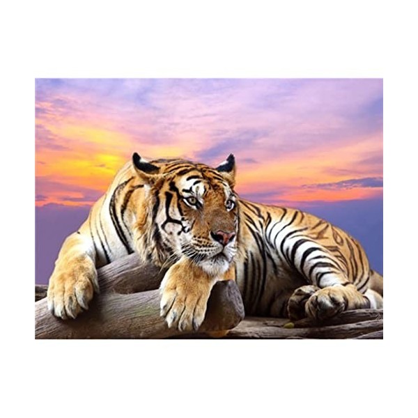 Puzzles en Bois pour Adultes et Enfants Tiger,5000 3D Puzzle Coloré Meilleur Cadeau pour Adultes et Enfants le fini mesure 18