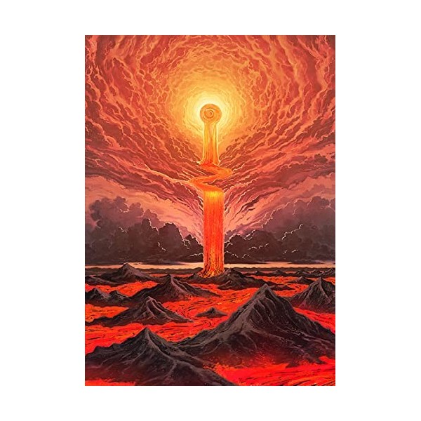 Puzzle 3D 5000 p - volcano,5000 Puzzles en Bois Forme Animale Bricolage lart De La Décoration Moderne le fini mesure 181 x 1