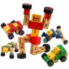 TOWO Robot bois de véhicule de transformation - Jouets de transfiguration pour jouets de voyage - Jouets de construction Ense