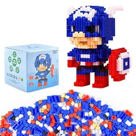 Anime Building Blocks, Dessin Animé Mini Building Blocks, DIY 3D Modèle Bâtiment Assemblez Jouet pour Adolescents Et Adultes,