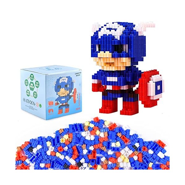 Anime Building Blocks, Dessin Animé Mini Building Blocks, DIY 3D Modèle Bâtiment Assemblez Jouet pour Adolescents Et Adultes,