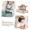 Abaodam 5 Ensembles Puzzle Boule en Trois Dimensions Cerveau Puzzles en Bois 3D pour Jouets de Puzzle énigmes Casse-tête Cour