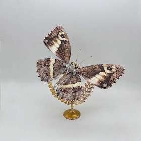 SUNDARE Puzzle 3D en Métal, DIY Papillon Tête de Hibou Mécanique Maquette Assembler des Jouets, 3D Métal Modèle Kits Puzzles,