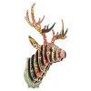 JHWSX Puzzle 3D de Bois de Cerf Tête, Construisez Votre Propre Puzzle en Bois Bricolage Art Papier Renne Modèle Home Office A