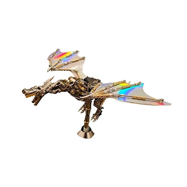 MayD Puzzle 3D en Métal Mechanical Dragon, Puzzle 3D en Métal Modèles Metal Ensemble de Puzzle en Laser Cut Puzzles, Kit Mode