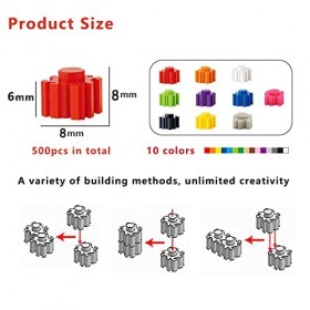 Lot de 500 blocs de construction classiques, convient pour les garçons et les filles à partir de 6 ans, compatible avec toute