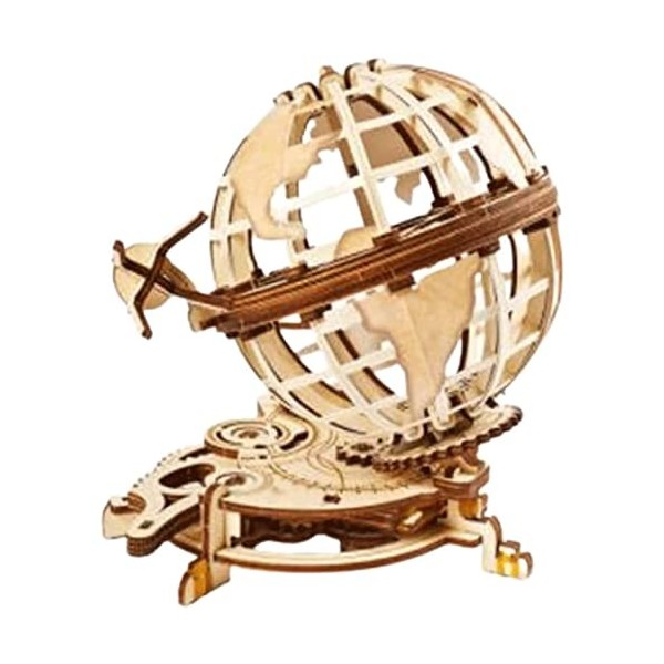 Puzzle 3D Puzzles 3D Modèle Globe Puzzle en Bois Construction mécanique pour Adolescents et Enfants Maquettes pour Adultes Lo