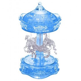 BePuzzled Carrousel Deluxe Puzzle en cristal 3D original, à partir de 12 ans