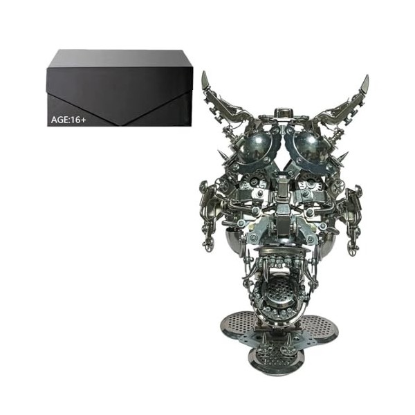 Fabroz Puzzle 3D en métal, 950 pièces, modèle de masque japonais Hannya, modèle de montage mécanique punk en métal, cadeau de